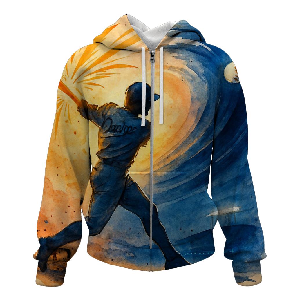 Sunset Splitter Through The Palm Wind graphic hoodies