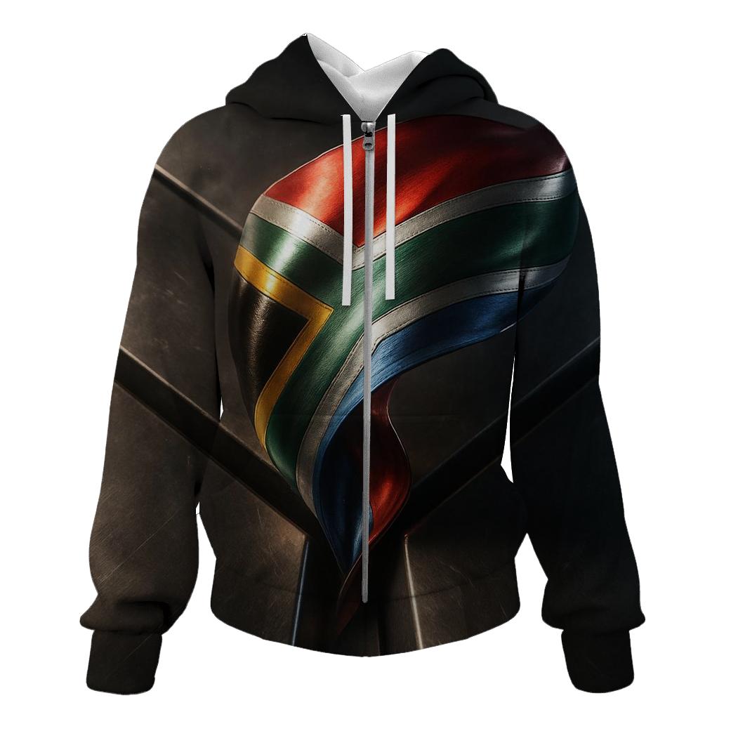South Africa Metallic Prism Unity Wave pullover hoodies