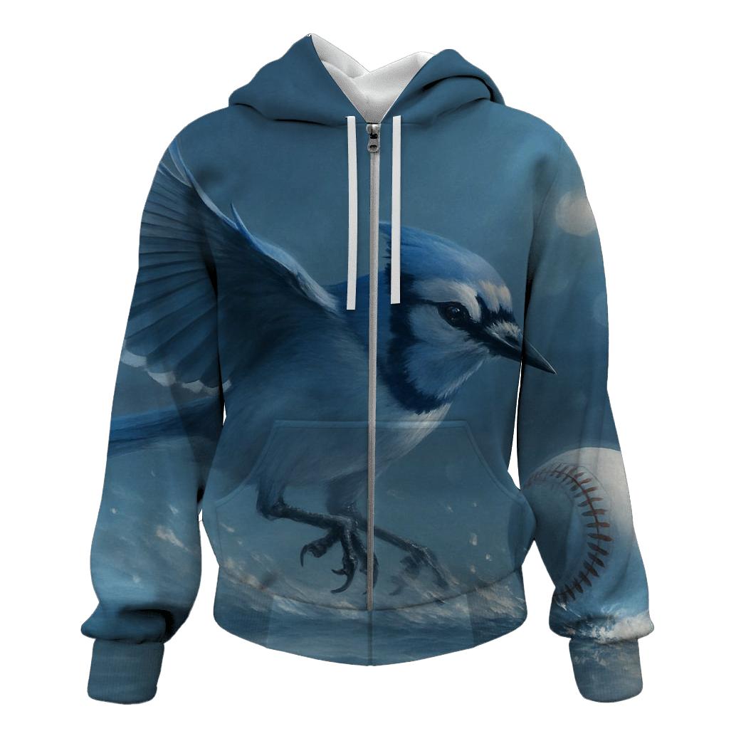 Shattered Ice Horizon Blue Jays Flight custom hoodies