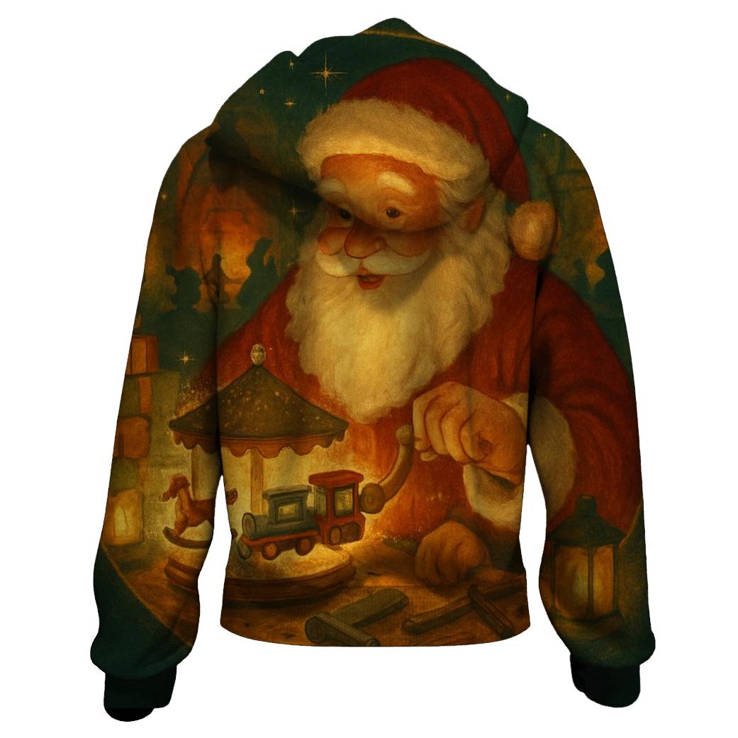 Storybook Workshop Carousel Santa heavyweight hoodies