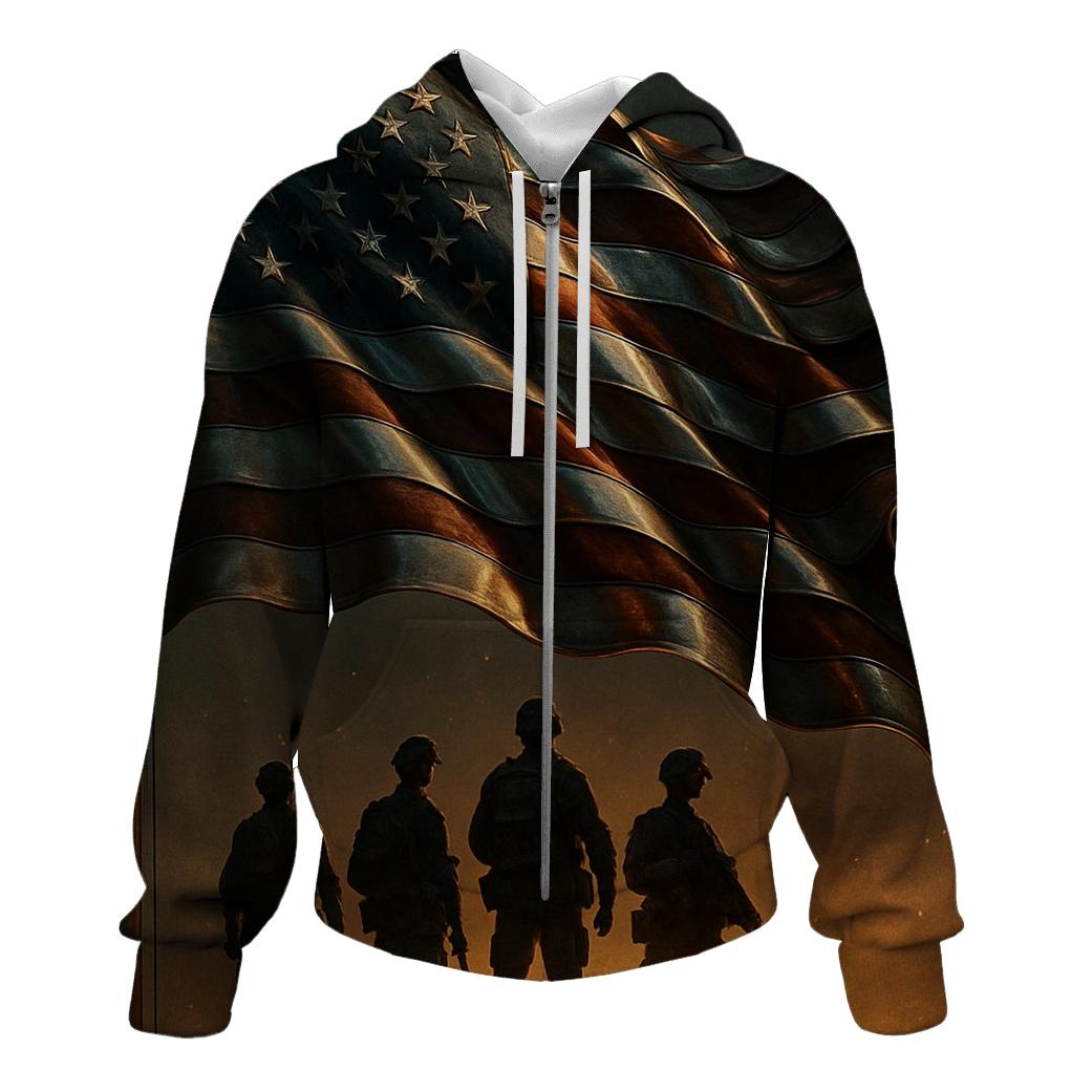Forged Stars On A Battlefield Wind premium hoodies