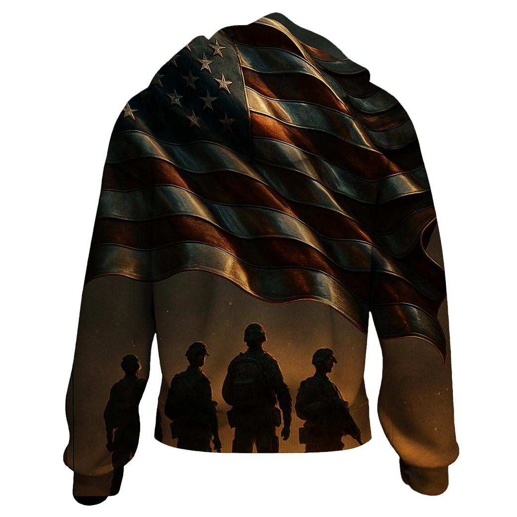 Forged Stars On A Battlefield Wind premium hoodies