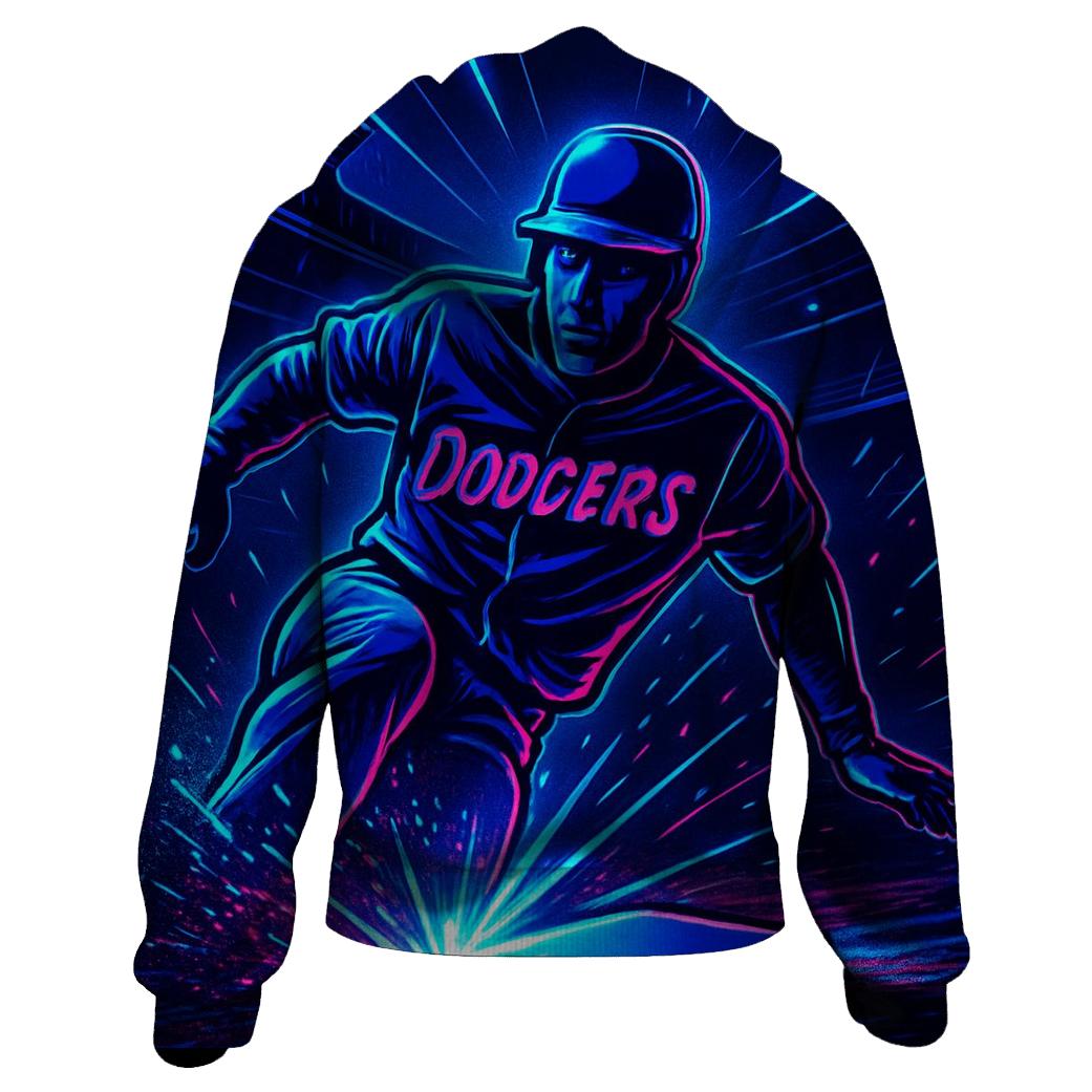 Neon Rally Night At Chavez Ravine printed hoodies