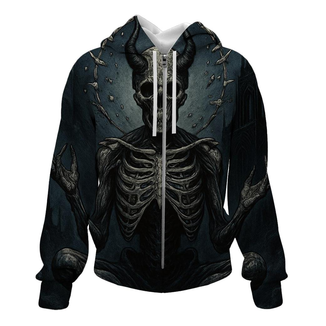 Moonlit Reliquary Of The Bone Oracle lightweight hoodies