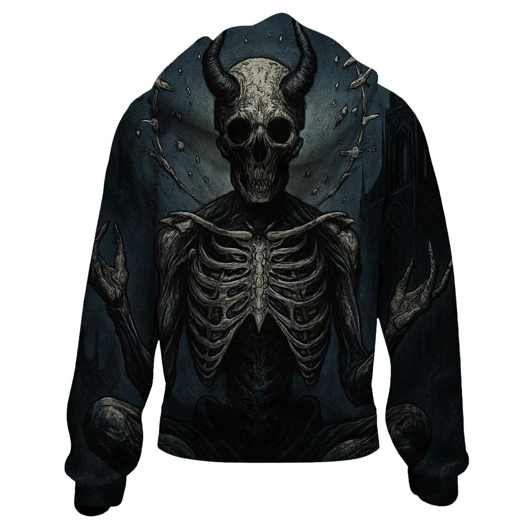 Moonlit Reliquary Of The Bone Oracle lightweight hoodies