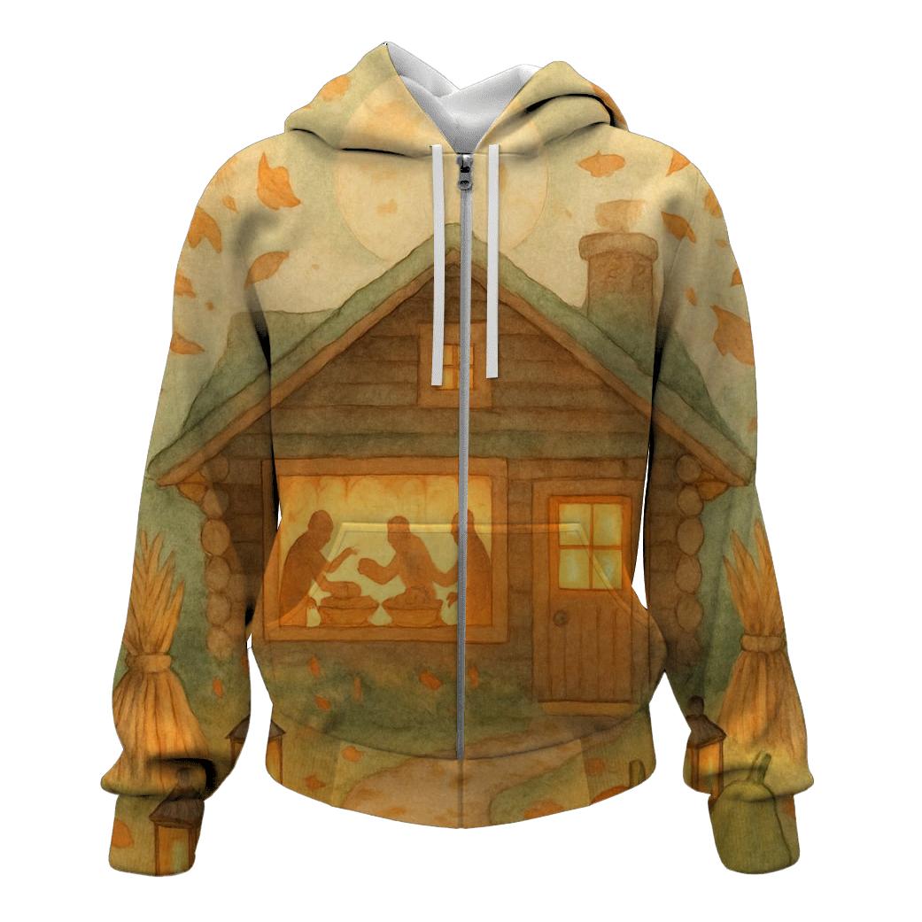 Quilted Harvest Moon Cabin hoodie styles