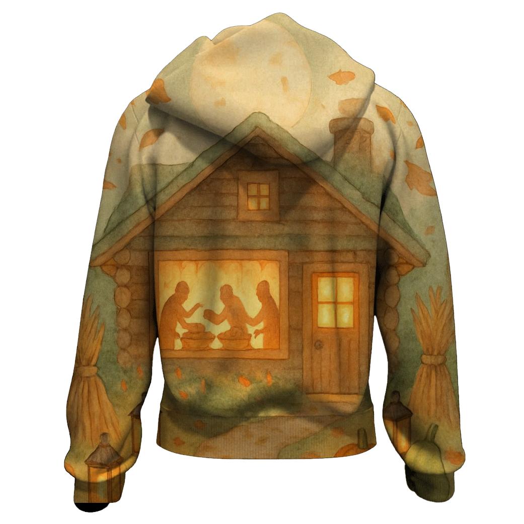 Quilted Harvest Moon Cabin hoodie styles