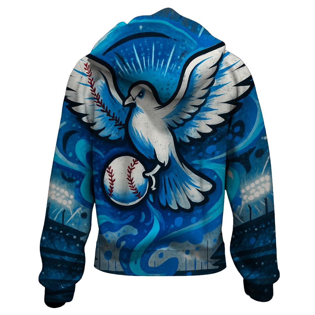Graffiti Glide Of The Victory Dove embroidered hoodies