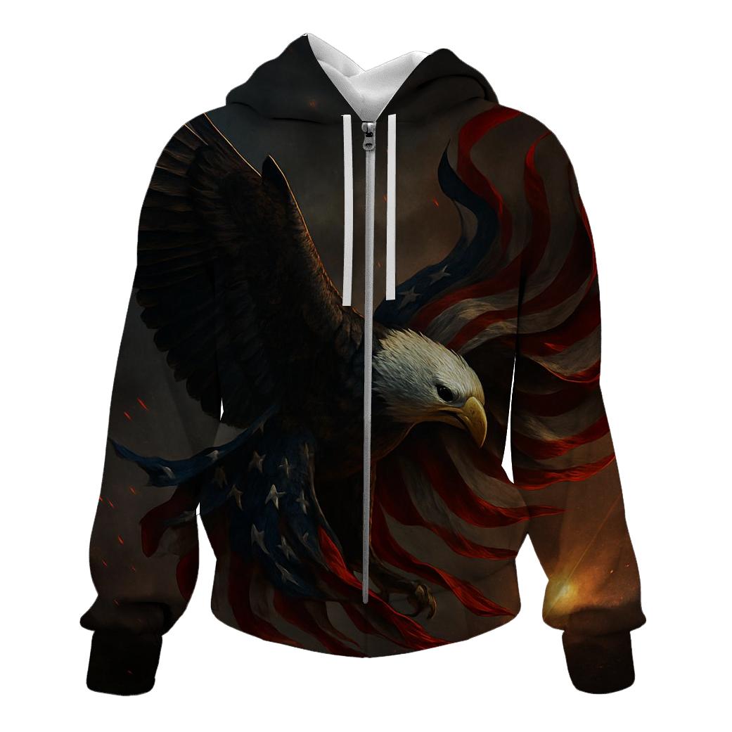 Eagle Of Ember Skies And Banner Wings lightweight hoodies