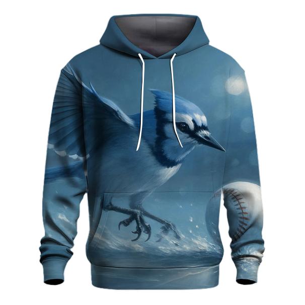 Shattered Ice Horizon Blue Jays Flight zip-up hoodies