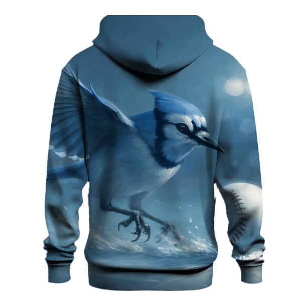 Shattered Ice Horizon Blue Jays Flight zip-up hoodies