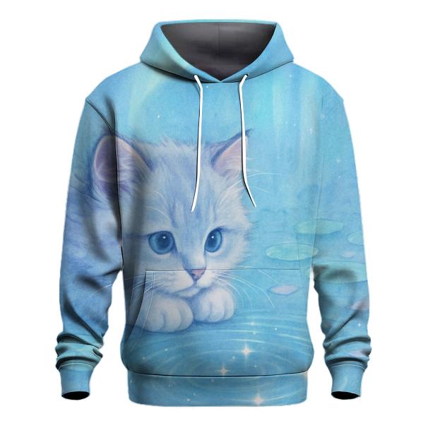 Crystal Pond Stargazer Kitten designer hoodies