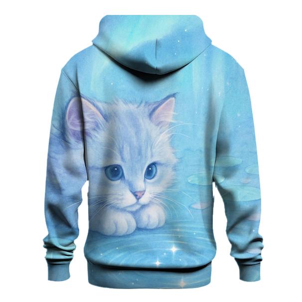 Crystal Pond Stargazer Kitten designer hoodies