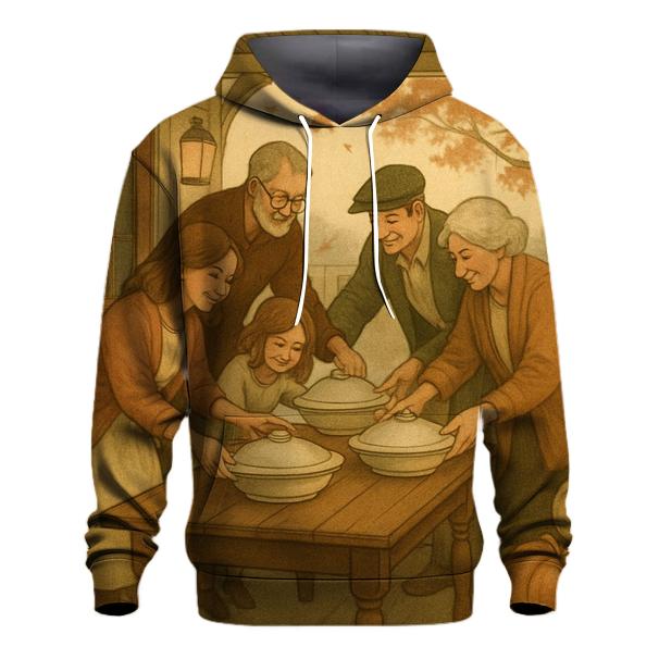 Autumn Porch Gratitude Gathering pullover hoodies
