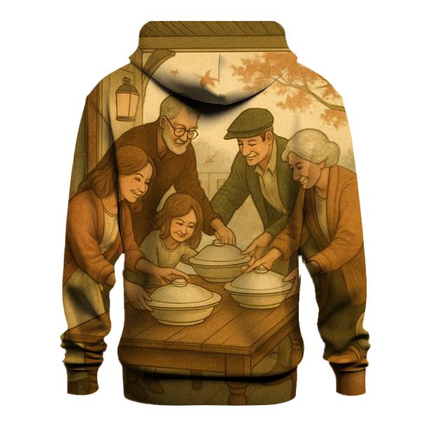 Autumn Porch Gratitude Gathering pullover hoodies