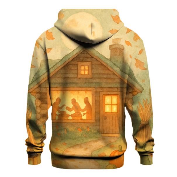 Quilted Harvest Moon Cabin custom hoodies