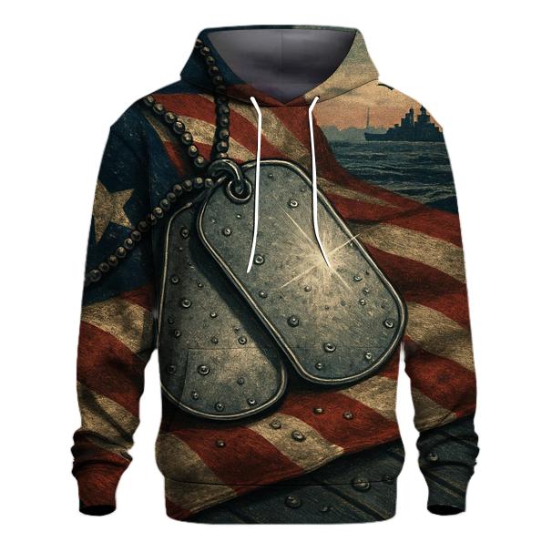 Dog Tags In The Harbor Of Freedom custom hoodies