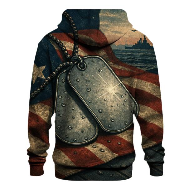 Dog Tags In The Harbor Of Freedom custom hoodies