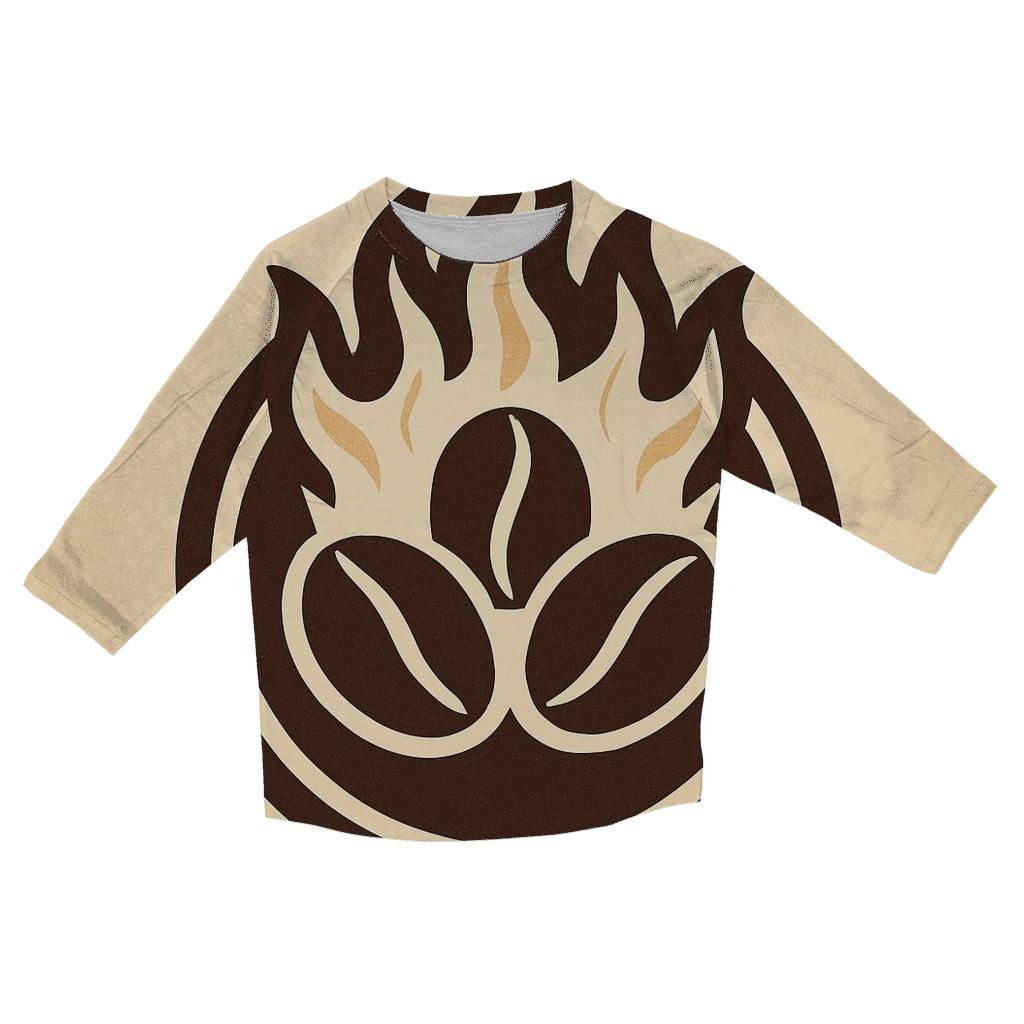 Roast Ember Crest stylish quarter sleeve tops