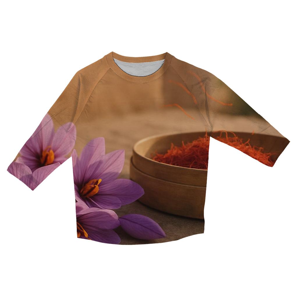 Saffron Crocus Threads On A Drying Sieve trendy 3/4 sleeve tops