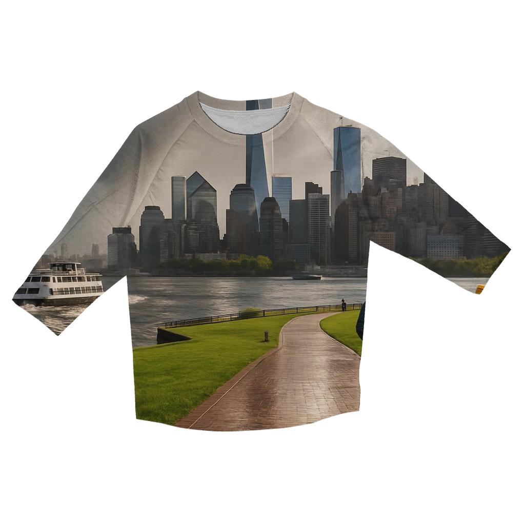 Storm Clearing Over Lower Manhattan From Governors Island trendy 3/4 sleeve tops