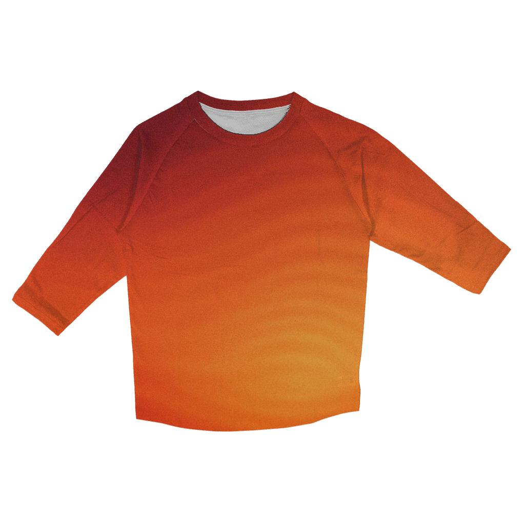 Molten Sunset Ripple designer 3/4 sleeve blouses