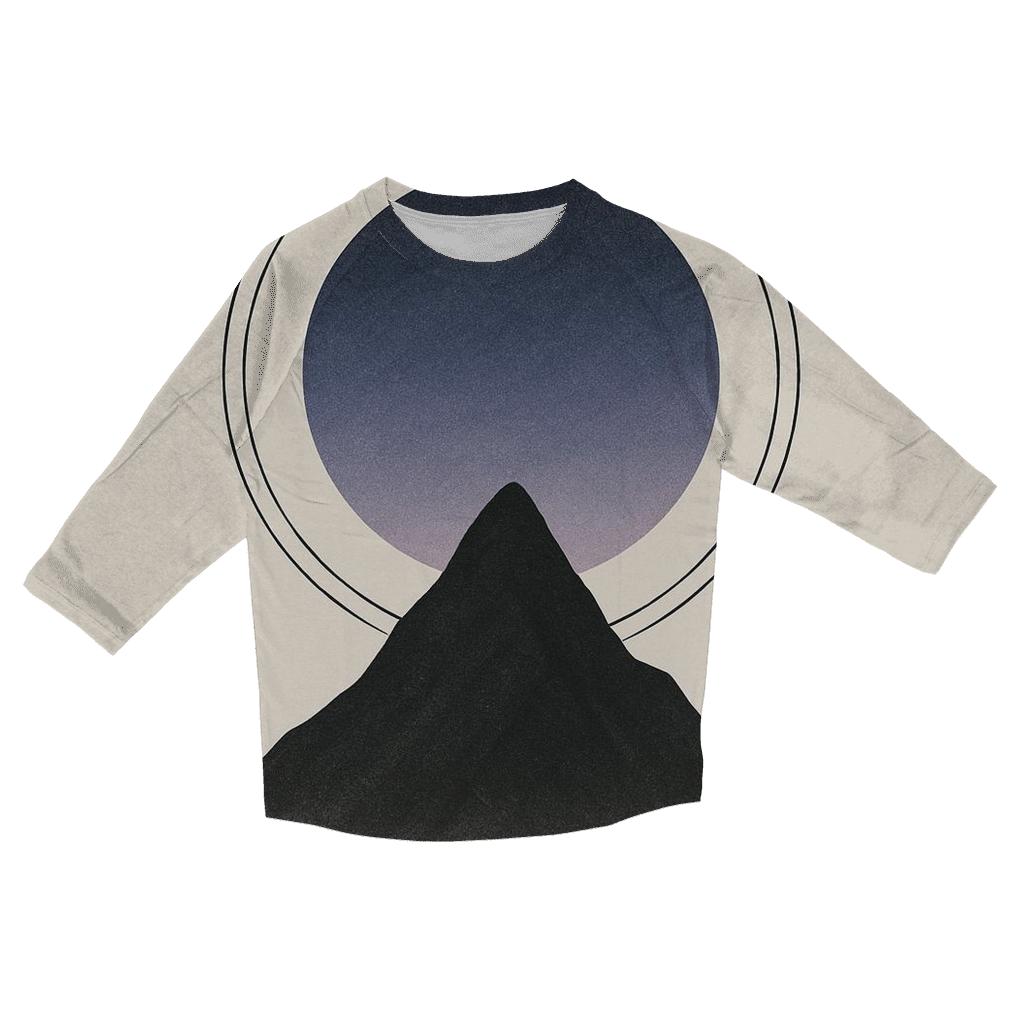 Mountain Silence Geometry personalized 3/4 sleeve tees