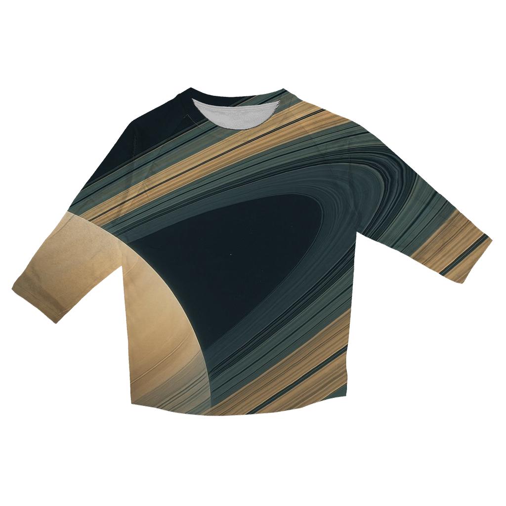 Ring Plane Horizon Bands fashion 3/4 sleeve shirts