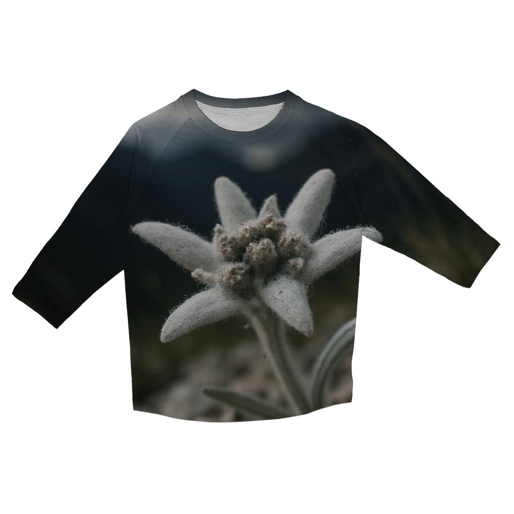 Edelweiss On Alpine Scree Before A Storm cotton quarter sleeve shirts