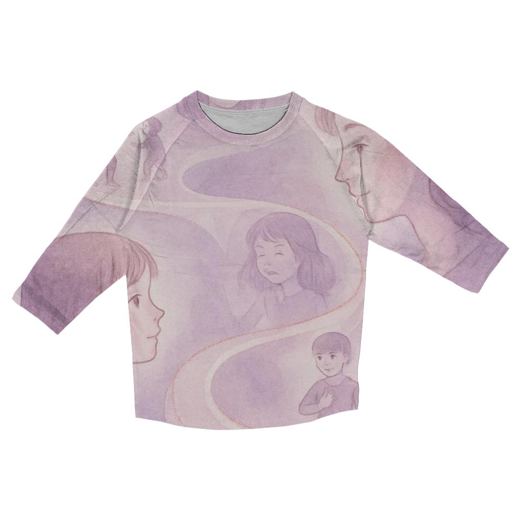 The Ribbon Of Time Between Two Hearts cotton quarter sleeve shirts