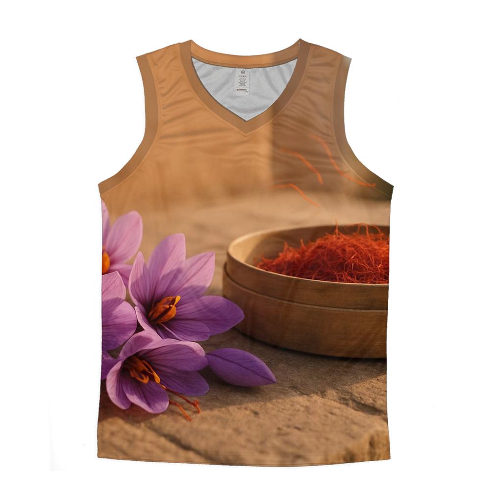 Saffron Crocus Threads On A Drying Sieve cotton sleeveless tops