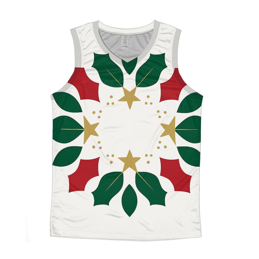 Starlit Holly Orbit Wreath stylish racerback tanks