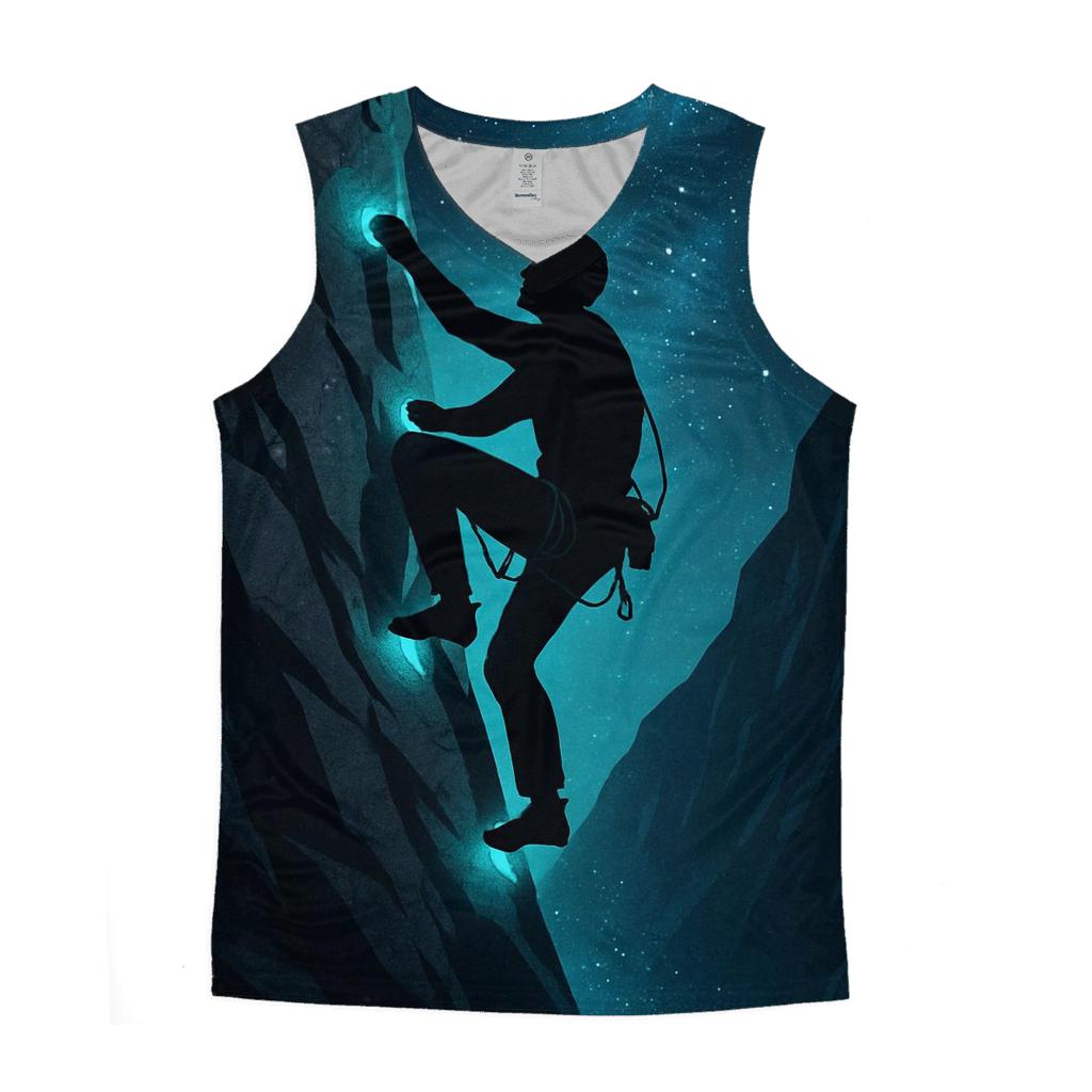 Gravity Defying Rock Climbing Ascent trendy fitted tank tops