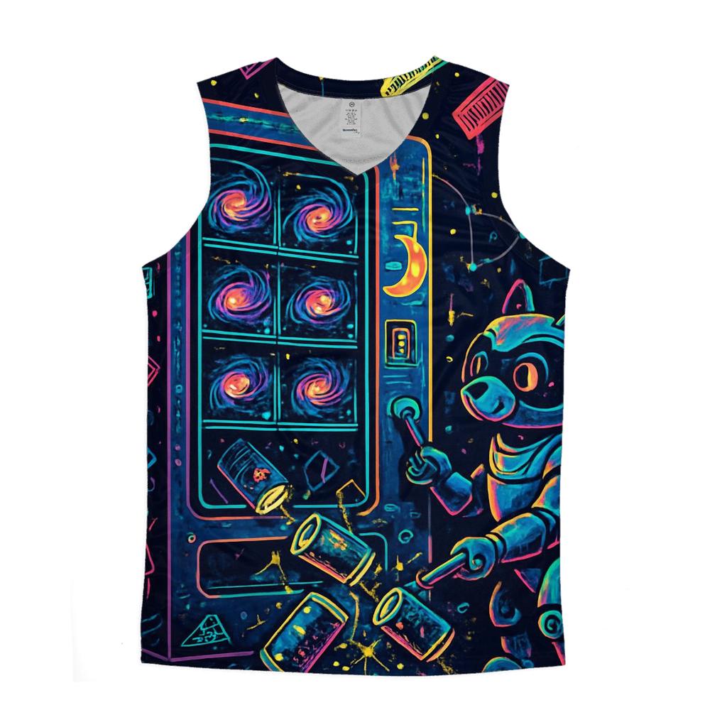 Pocket Universe Vending Machine graphic print tank tops