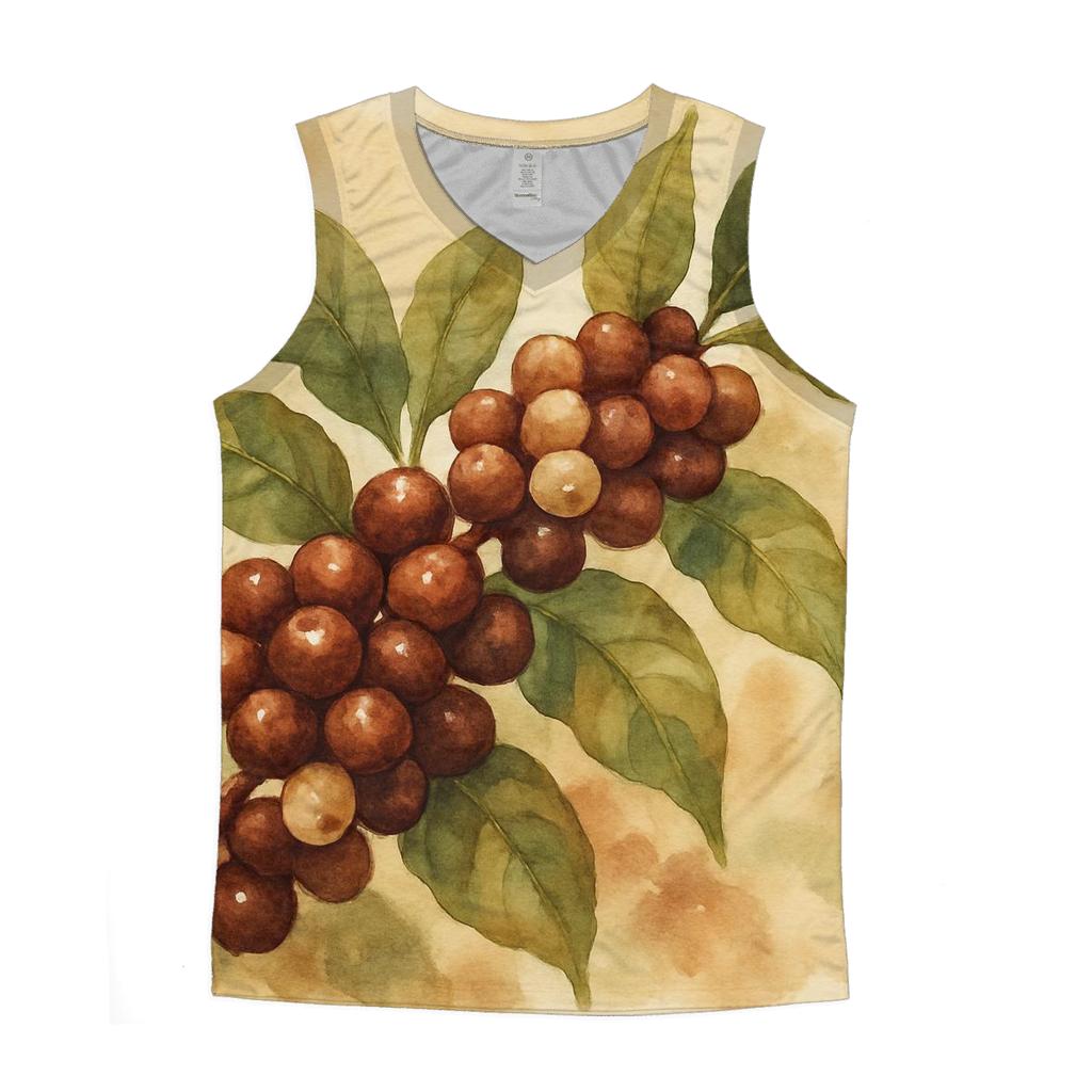 Cherry Canopy Branch personalized athletic tanks