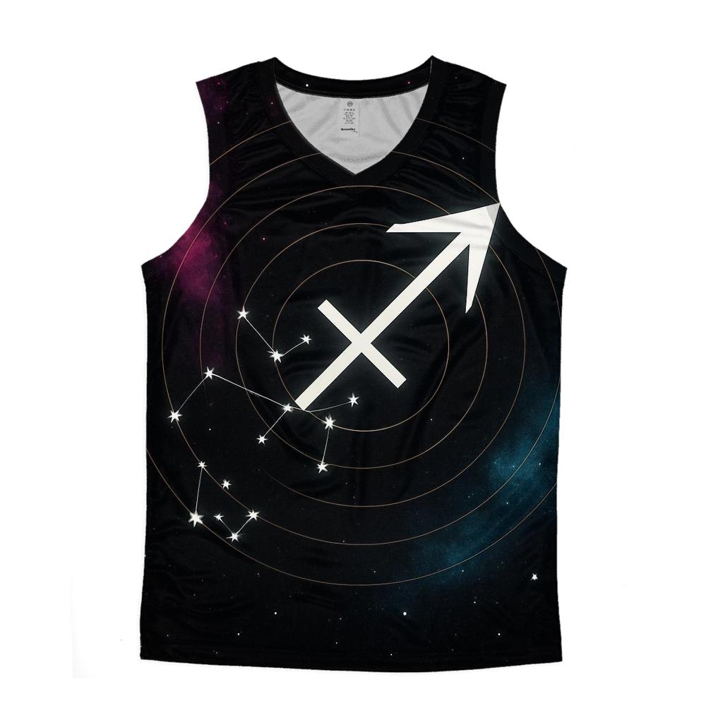 Sagittarius Archer Galactic Target Map designer workout tanks