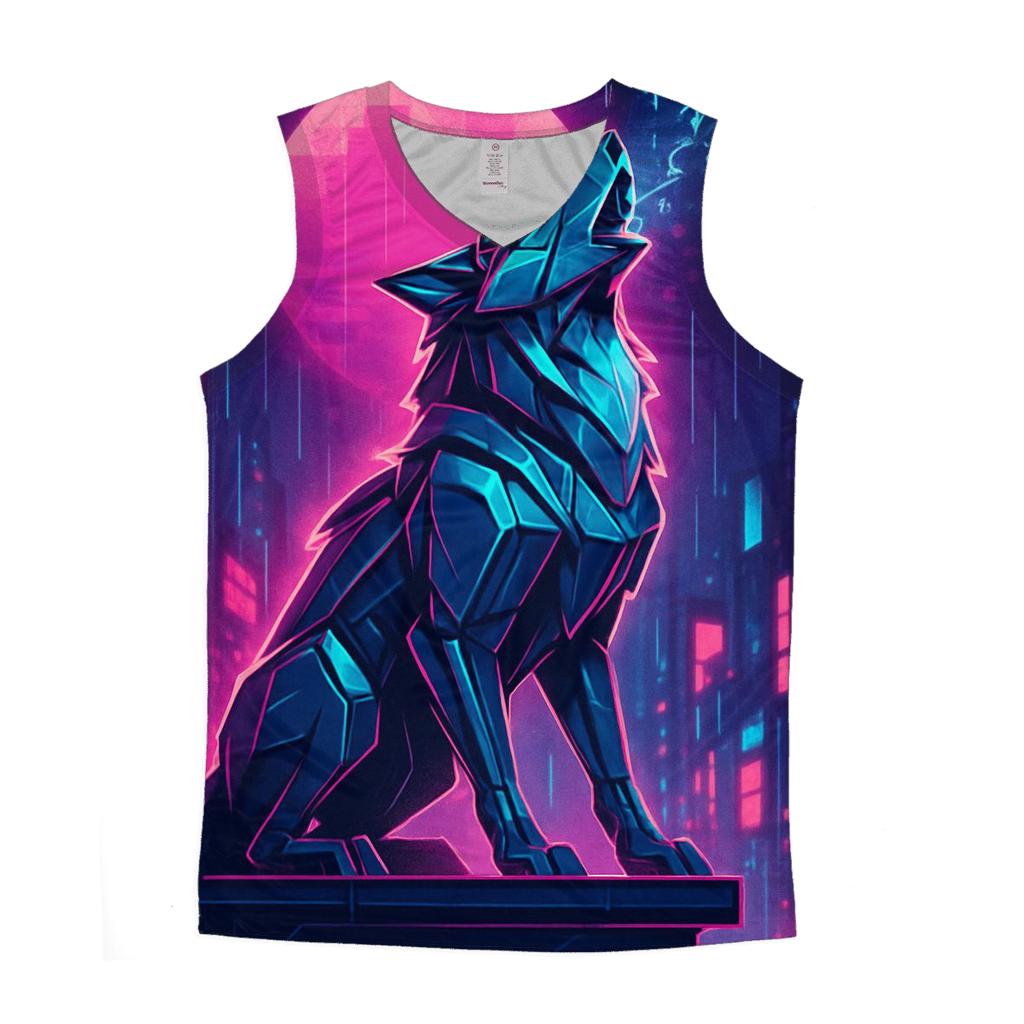 Neon Circuit Mooncaller personalized athletic tanks