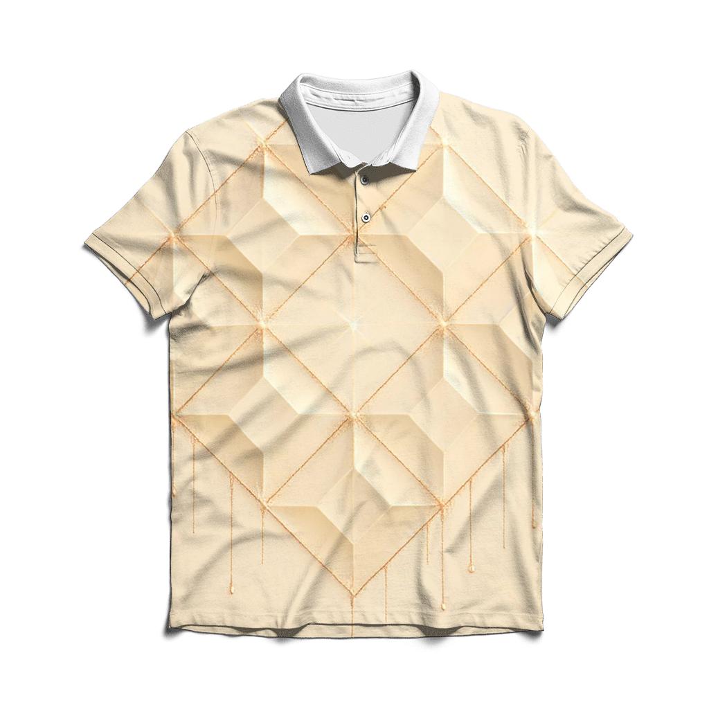 Champagne Prism Lattice classic pique polos