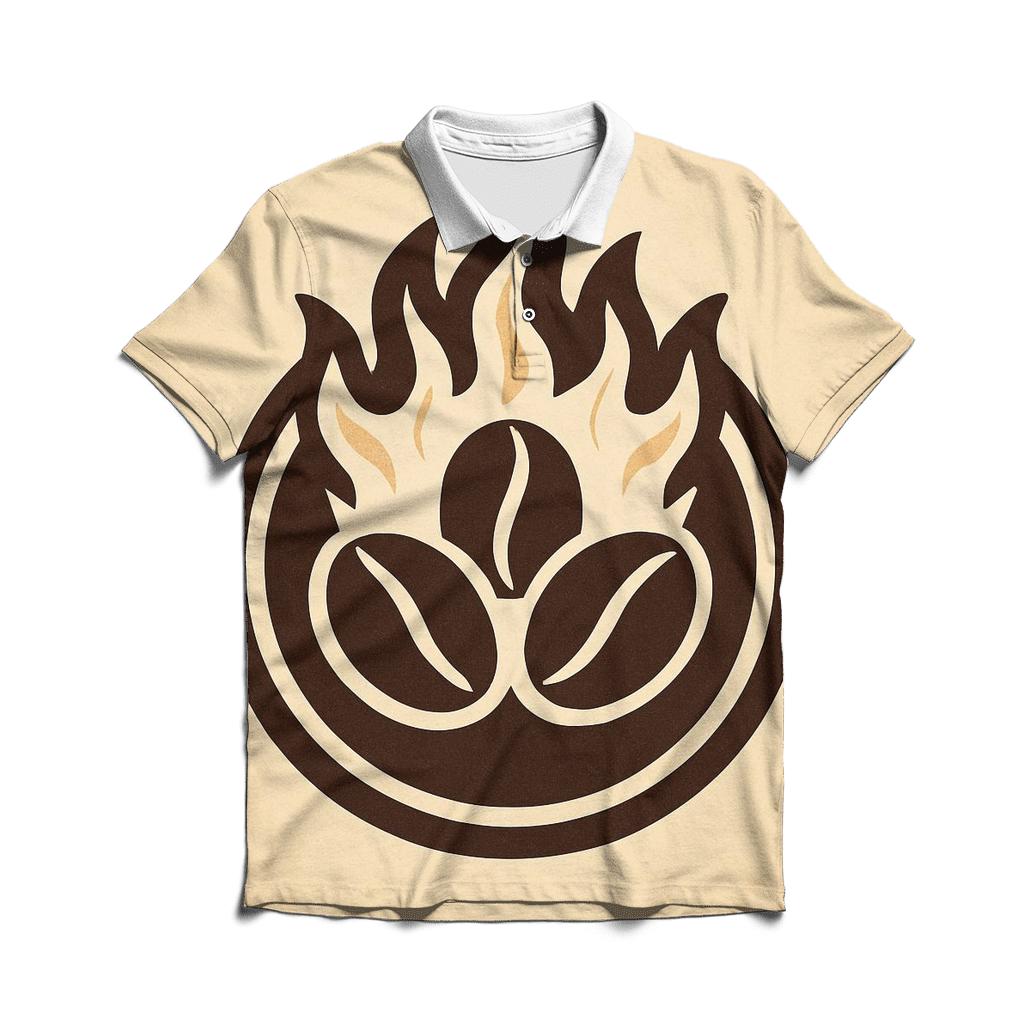 Roast Ember Crest stylish collar polo tees