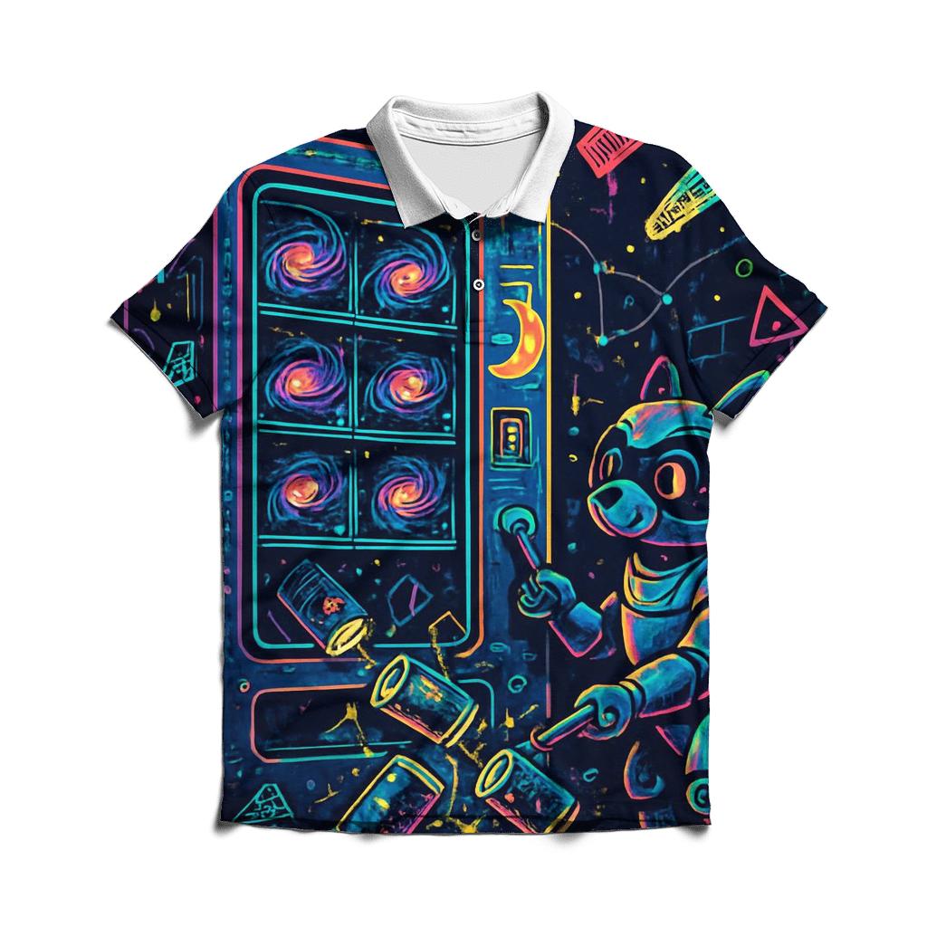 Pocket Universe Vending Machine designer slim fit polos