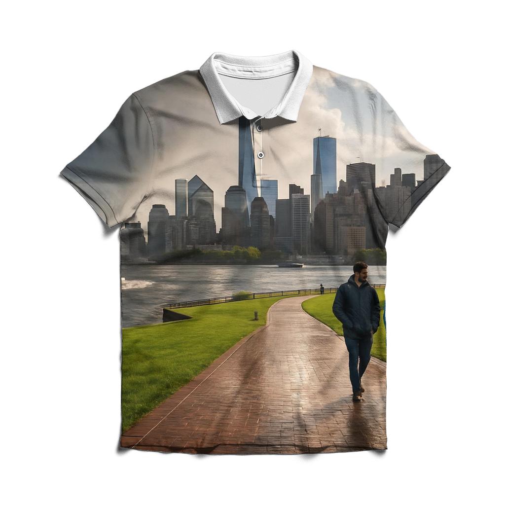 Storm Clearing Over Lower Manhattan From Governors Island classic pique polos