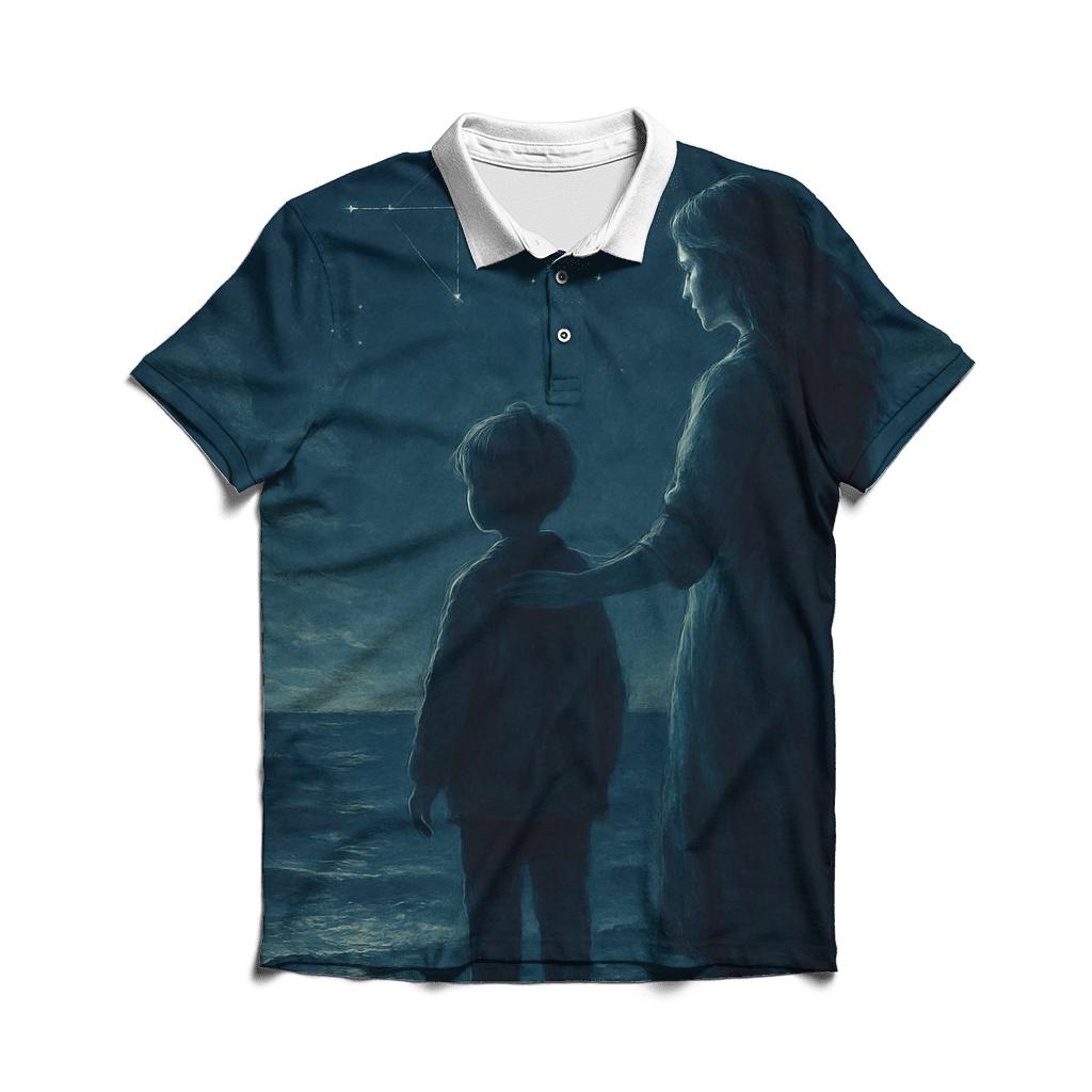 The Compass Of Her Quiet Guidance personalized polo shirts