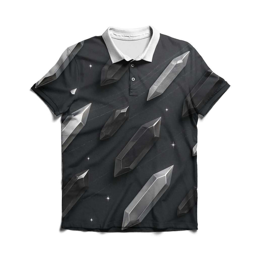 Charcoal Gemstone Drift custom polo shirts