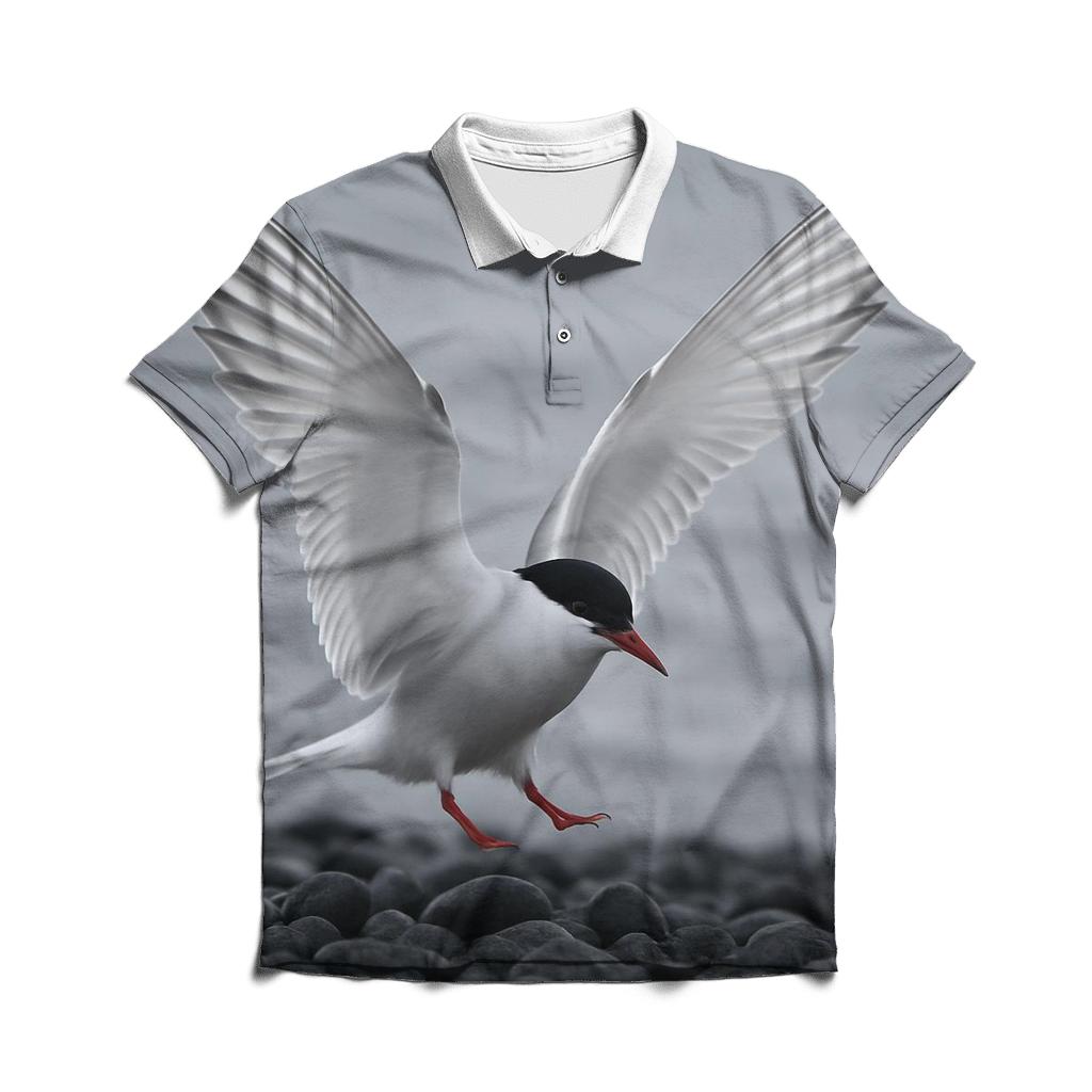Basalt Runner Arctic Tern casual sports polo shirts