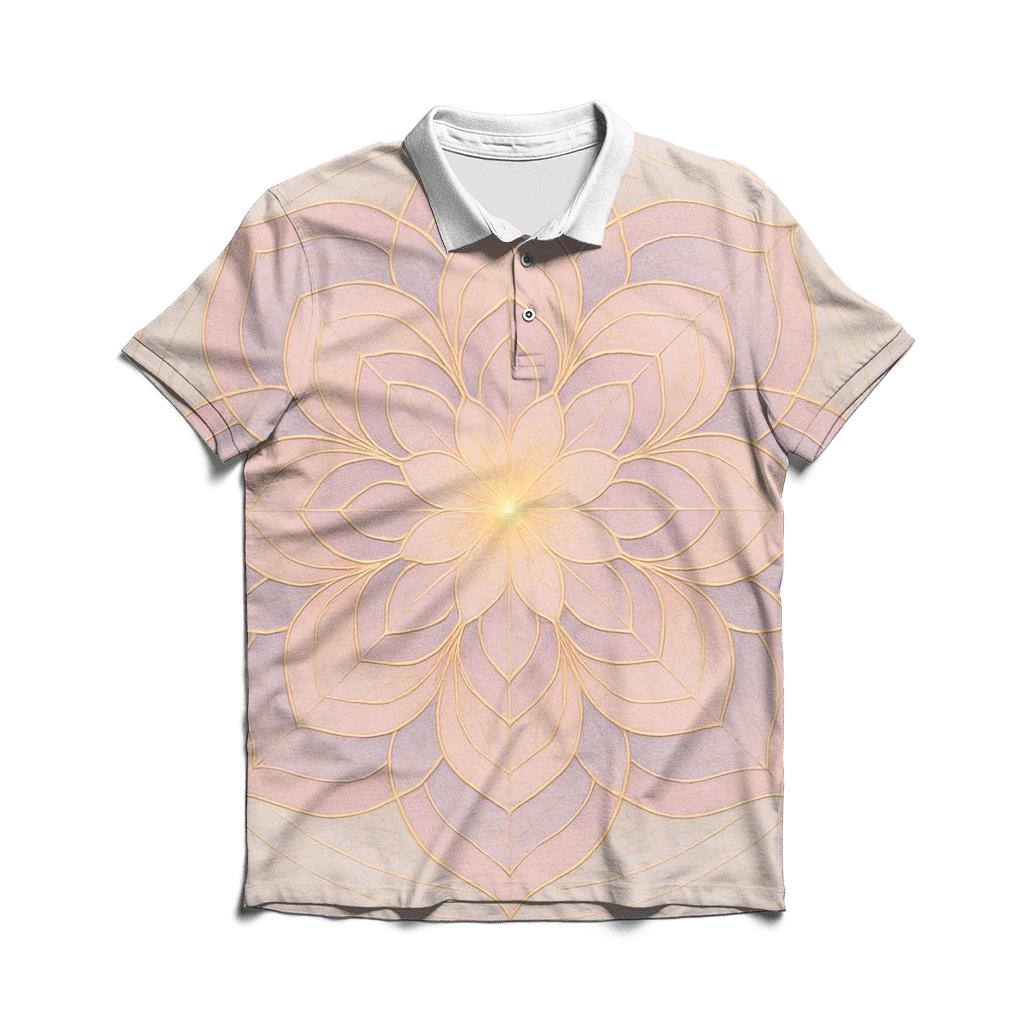 Luminous Breath Mandala classic pique polos