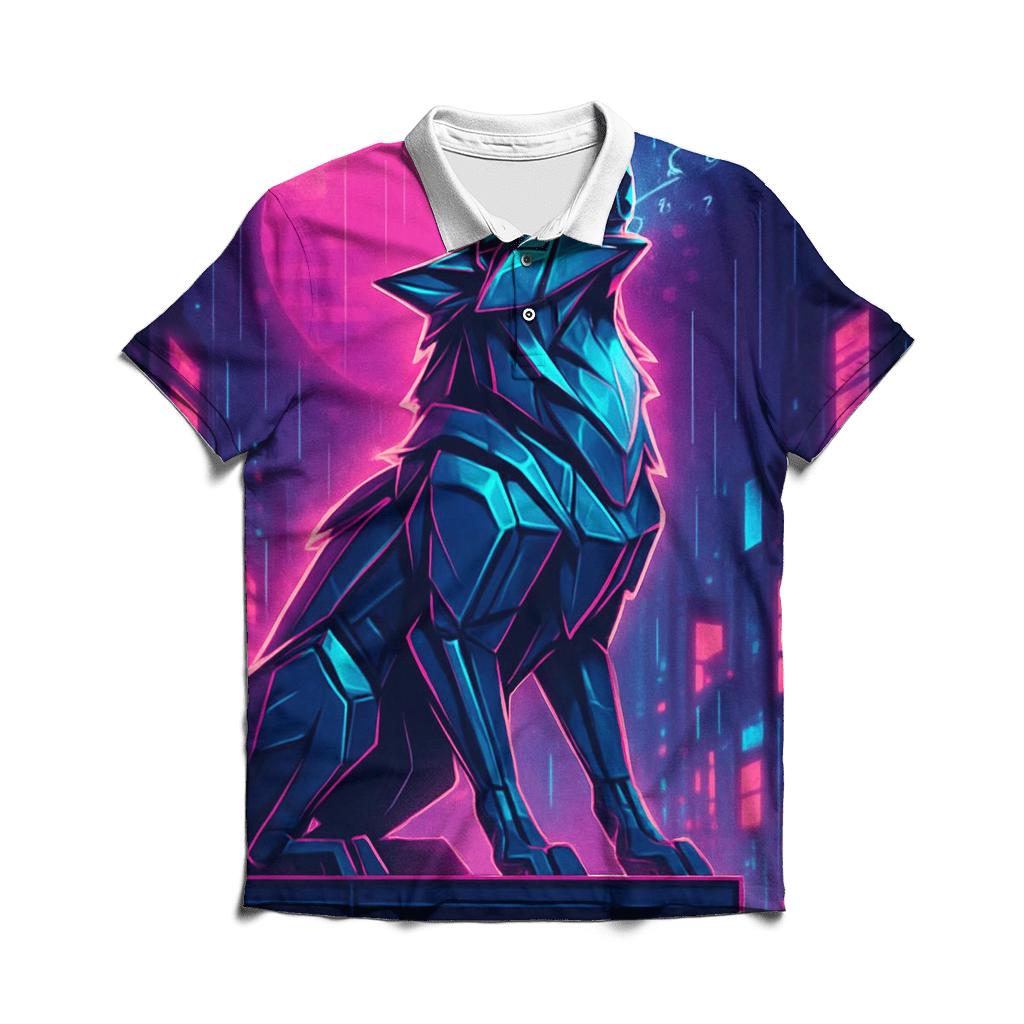 Neon Circuit Mooncaller personalized polo shirts