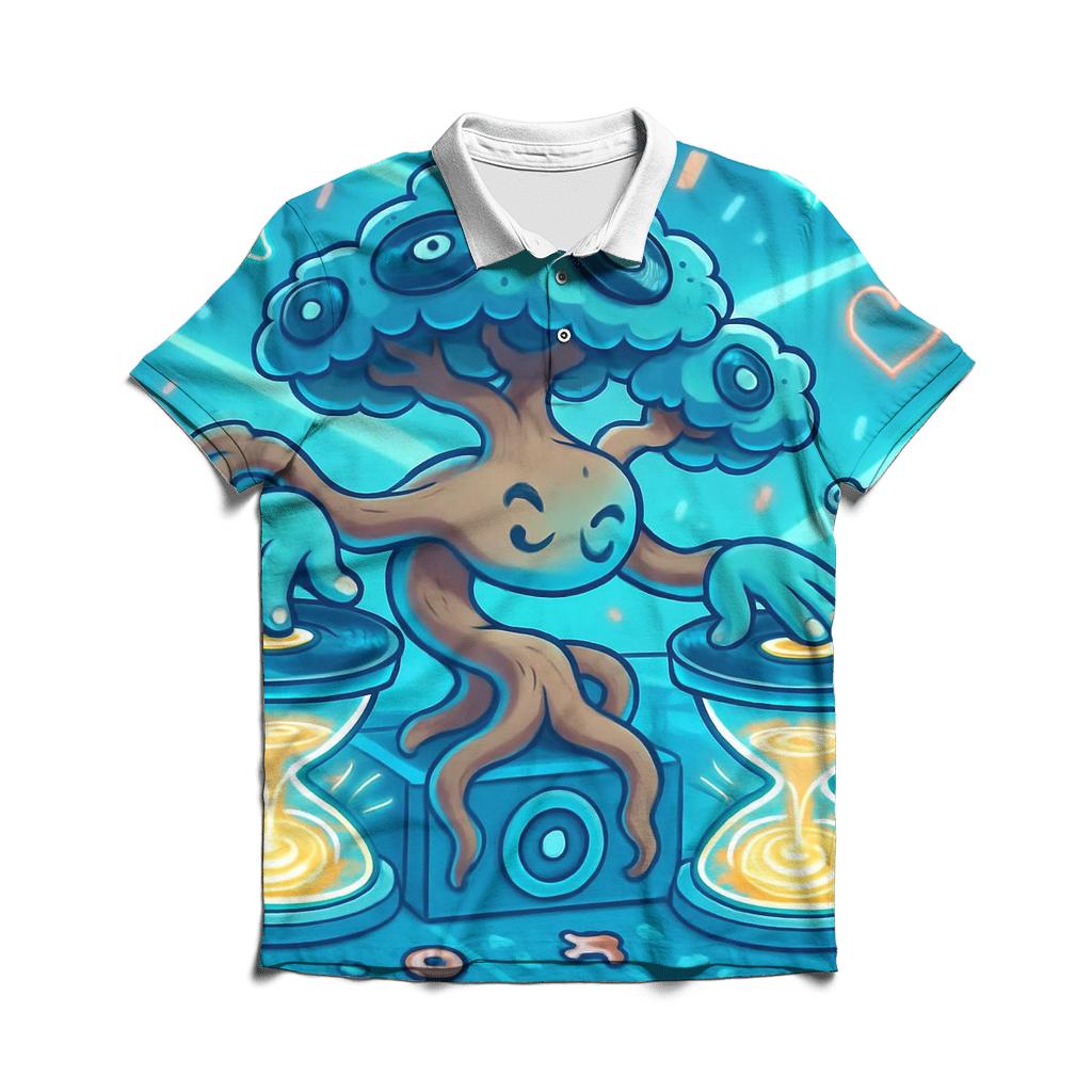 Bonsai DJ In The Hourglass Arcade designer slim fit polos