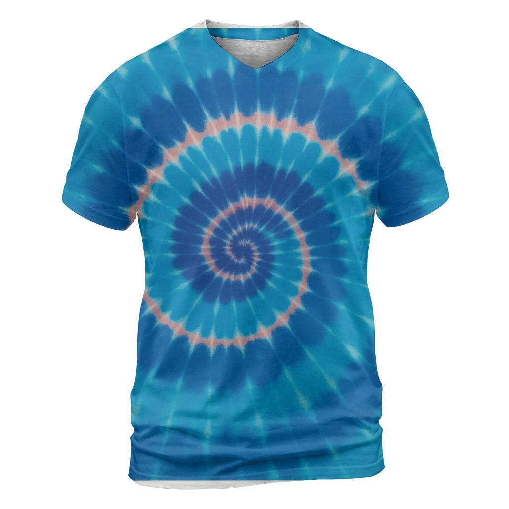 Nebula Spiral Overdye Whirlpool creative print fashion shirts
