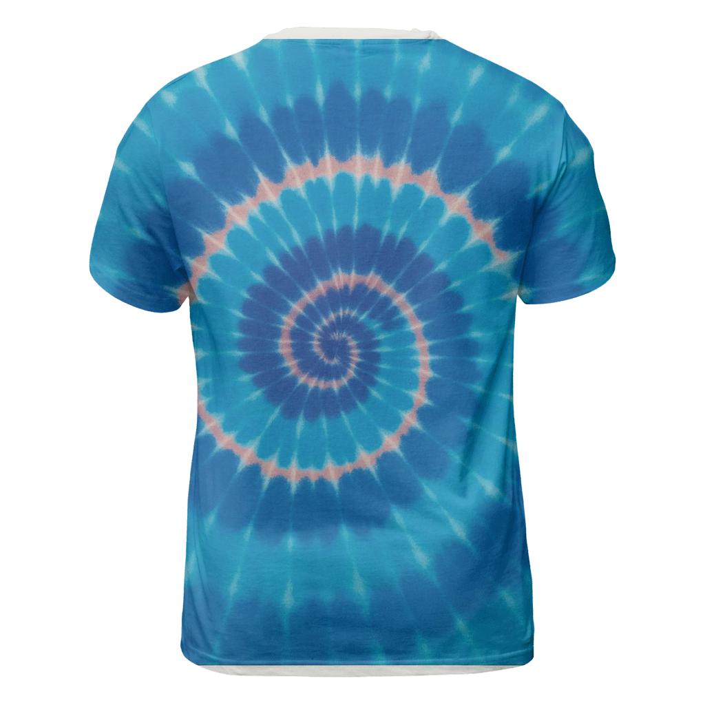 Nebula Spiral Overdye Whirlpool creative print fashion shirts