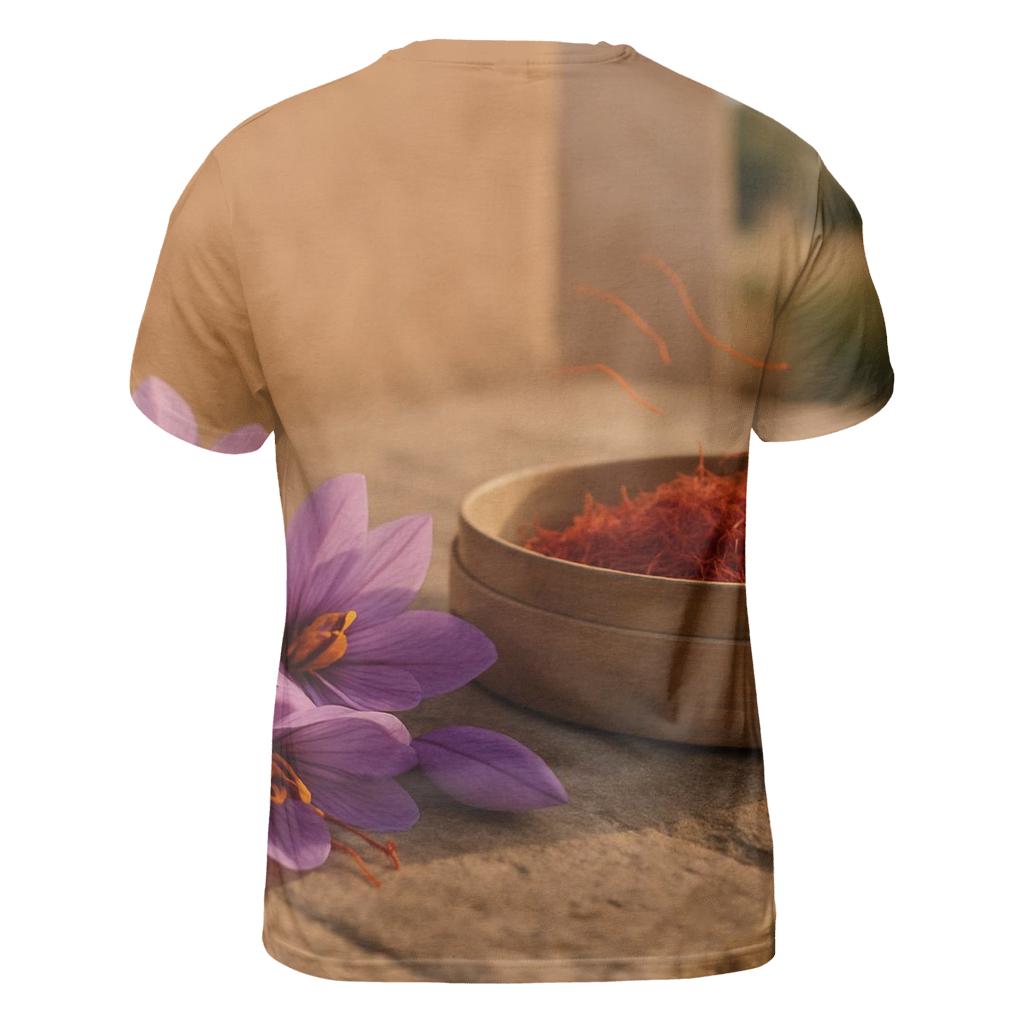 Saffron Crocus Threads On A Drying Sieve personalized full print shirts